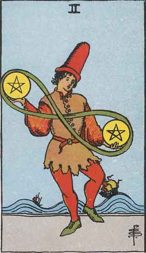 Two of Pentacles 星币二