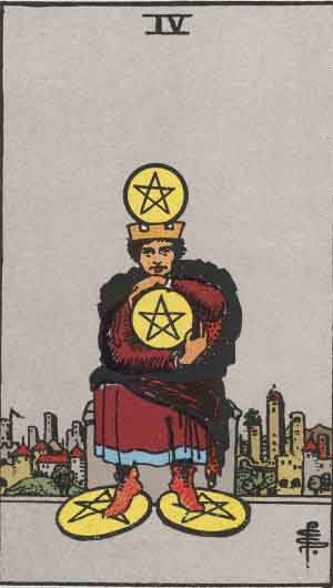 Four of Pentacles 星币四