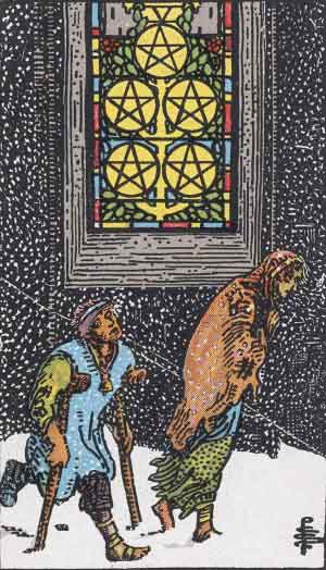 Five of Pentacles 星币五