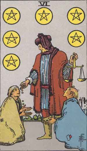 Six of Pentacles 星币六