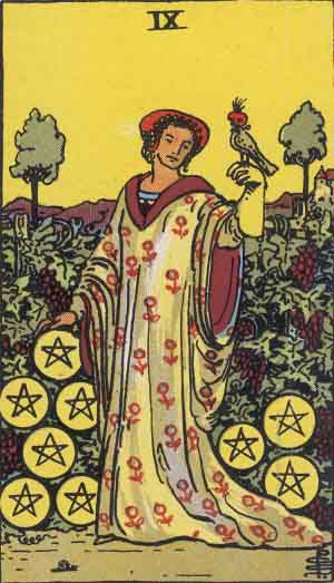 Nine of Pentacles 星币九