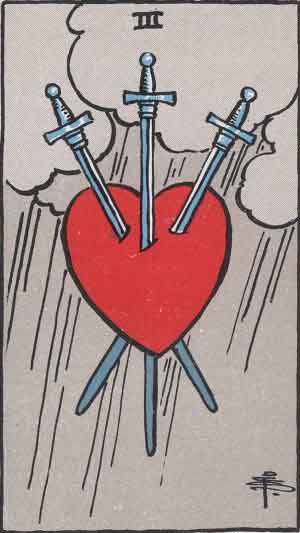 Three of Swords 宝剑三